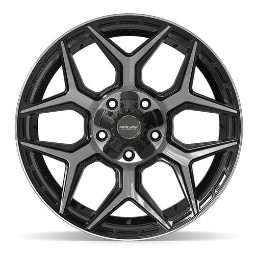 4PLAY 4P06 20x9 5x127 + 5x139.7 0et Gloss Black Brushed with Tinted Clear Wheel - View 2