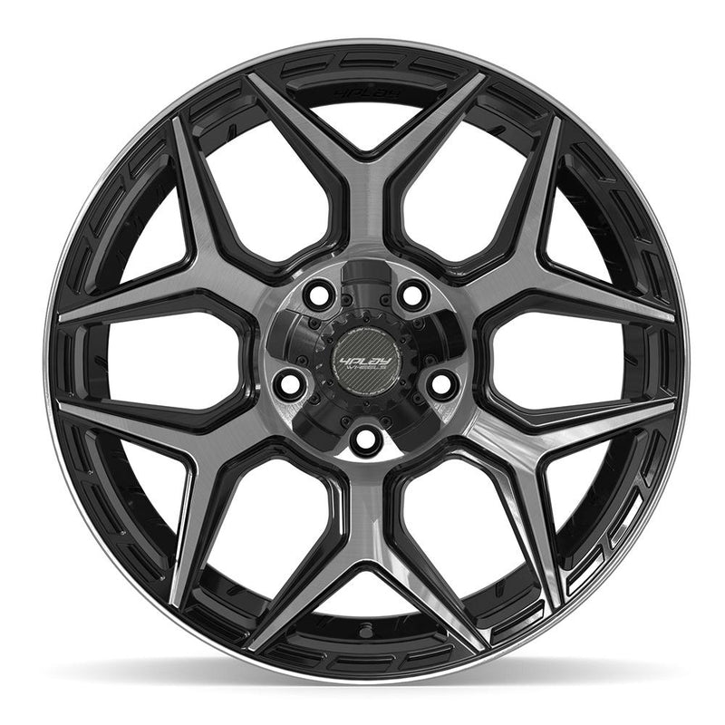 4PLAY 4P06 20x9 5x127 + 5x139.7 0et Gloss Black Brushed with Tinted Clear Wheel - View 2