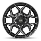 4PLAY 4P06 20x9 8x170 0et Gloss Black Brushed with Tinted Clear Wheel - View 2