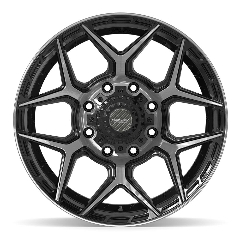 4PLAY 4P06 20x9 8x170 0et Gloss Black Brushed with Tinted Clear Wheel - View 2
