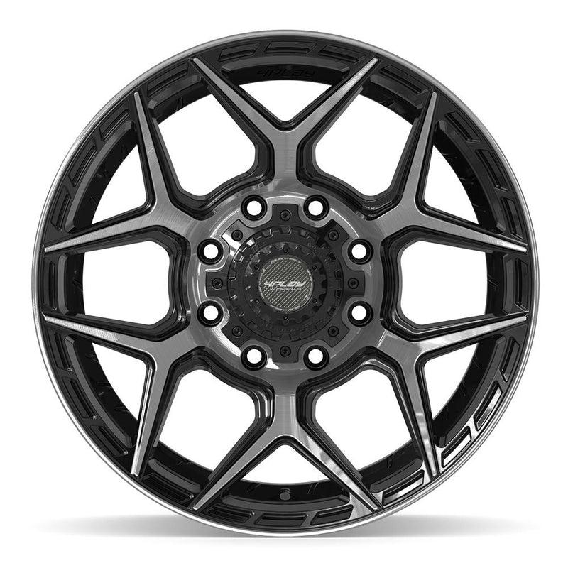 4PLAY 4P06 20x9 8x165.1 0et Gloss Black Brushed with Tinted Clear Wheel - View 2