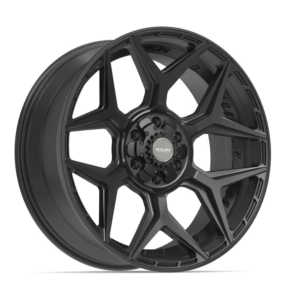 4PLAY 4P06 22x9 6x135 + 6x139.7 12et Satin Black Wheel