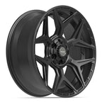 4PLAY 4P06 22x9 6x135 + 6x139.7 12et Satin Black Wheel - View 3
