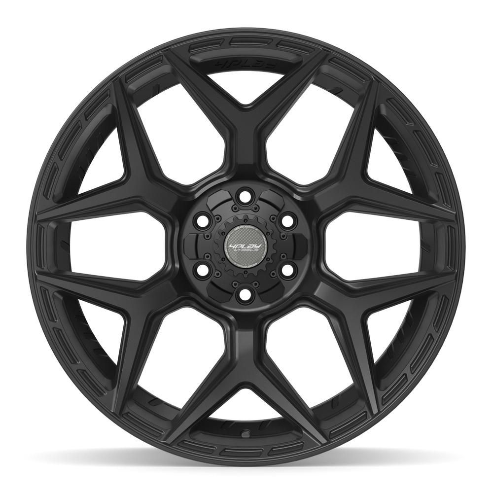 4PLAY 4P06 22x10 6x135 + 6x139.7 -18et Satin Black Wheel - View 2