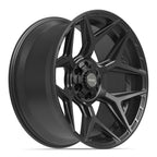 4PLAY 4P06 22x10 6x135 + 6x139.7 -18et Satin Black Wheel - View 3