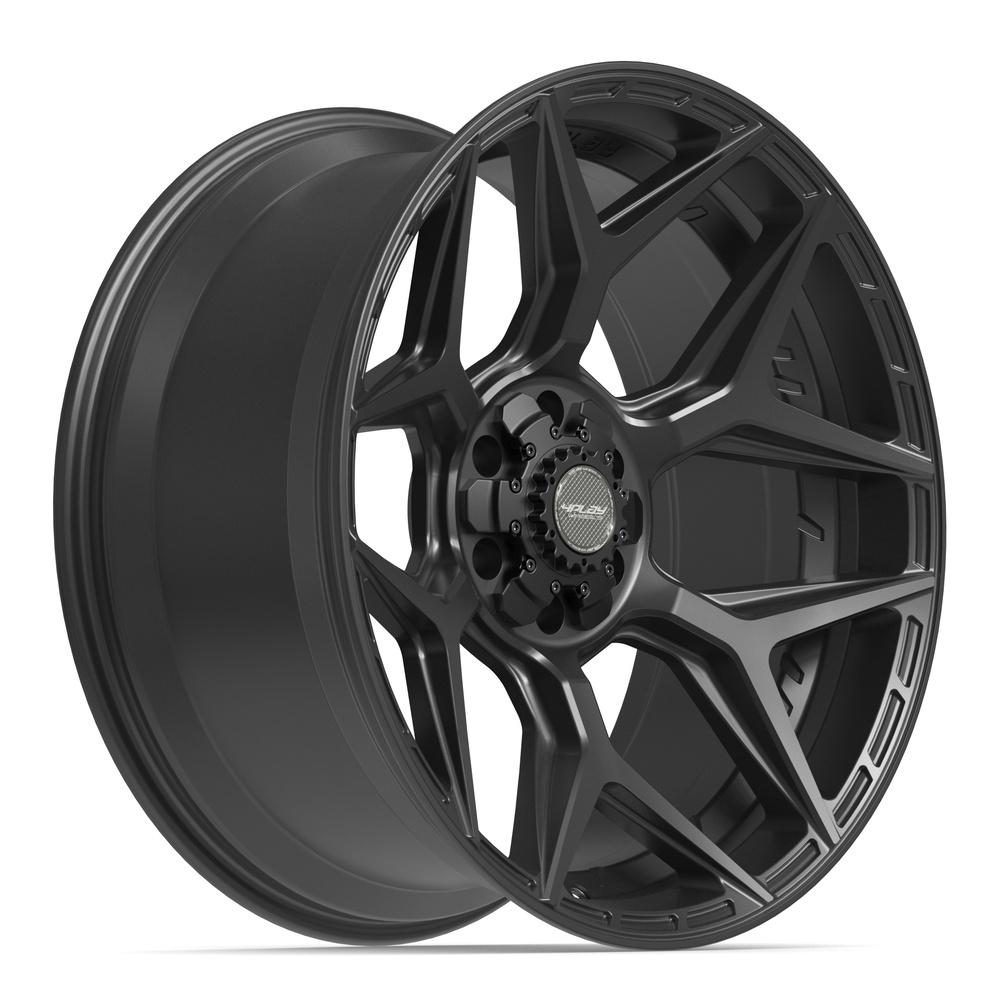 4PLAY 4P06 22x10 6x135 + 6x139.7 -18et Satin Black Wheel - View 3