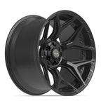 4PLAY 4P06 22x12 6x135 + 6x139.7 -44et Satin Black Wheel - View 3