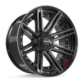 4PLAY 4P08 22x10 6x135 + 6x139.7 -18et Gloss Black Brushed with Tinted Clear Wheel