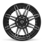 4PLAY 4P08 22x10 8x170 -24et Gloss Black Brushed with Tinted Clear Wheel - View 2