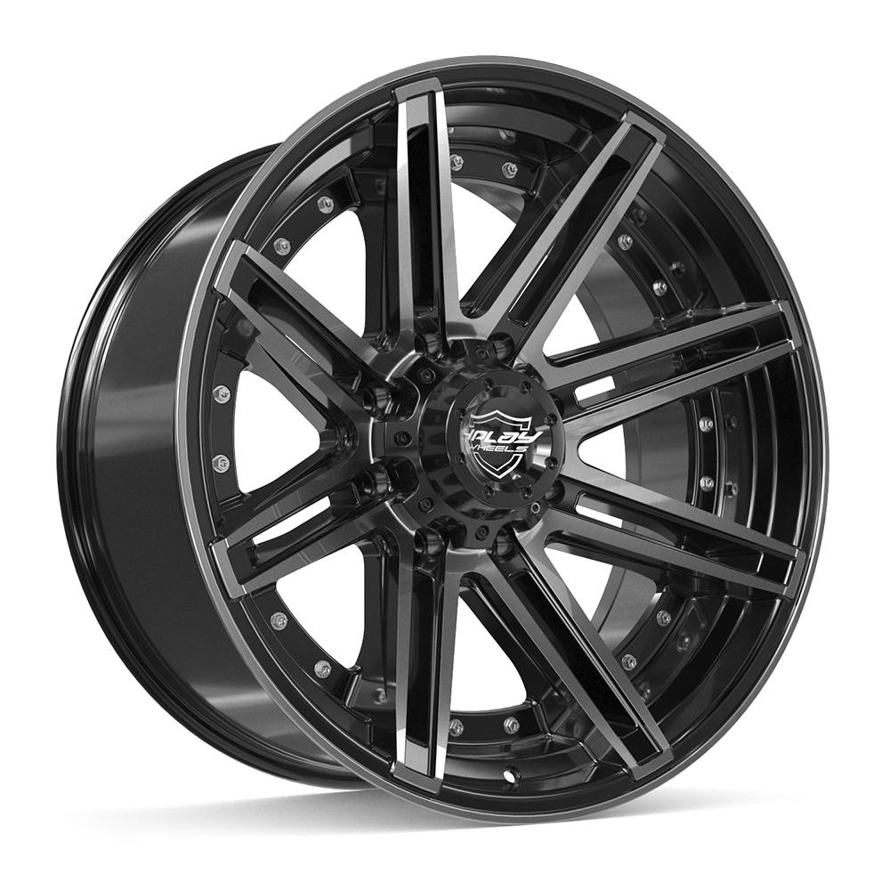 4PLAY 4P08 22x10 8x170 -24et Gloss Black Brushed with Tinted Clear Wheel