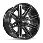4PLAY 4P08 22x10 8x170 -24et Gloss Black Brushed with Tinted Clear Wheel