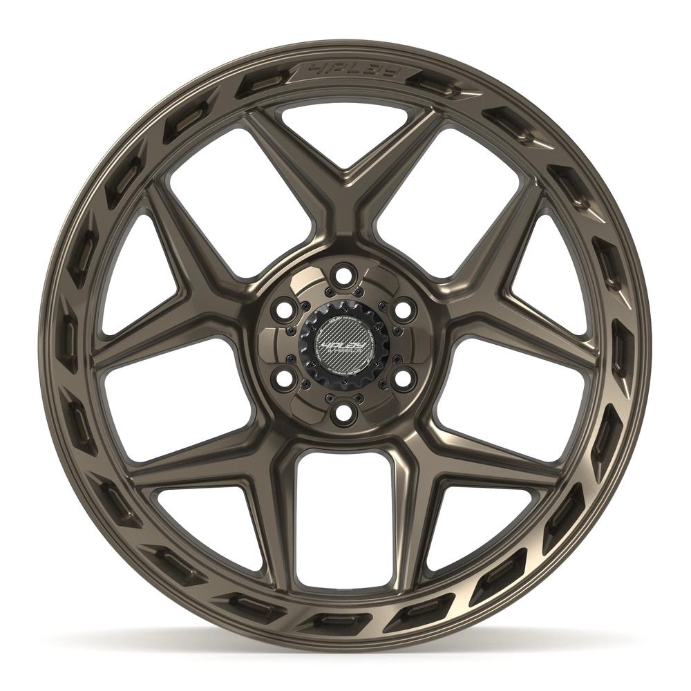 4PLAY 4P55 22x10 6x135 + 6x139.7 -18et Satin Bronze Wheel - View 2