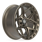 4PLAY 4P55 22x10 6x135 + 6x139.7 -18et Satin Bronze Wheel - View 3