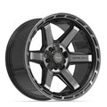 4PLAY 4P63 20x10 5x127 + 5x139.7 -18et Gloss Black Brushed with Tinted Clear Wheel