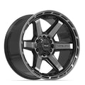 4PLAY 4P63 20x10 6x135 + 6x139.7 -18et Gloss Black Brushed with Tinted Clear Wheel