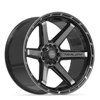 4PLAY 4P63 24x12 6x135 + 6x139.7 -44et Gloss Black Brushed with Tinted Clear Wheel