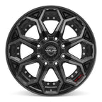 4PLAY 4P80R 20x10 8x170 -24et Gloss Black Brushed with Tinted Clear Wheel - View 2