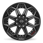 4PLAY 4P80R 22x10 8x170 -24et Gloss Black Brushed with Tinted Clear Wheel - View 2