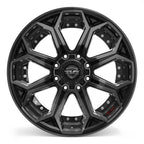 4PLAY 4P80R 22x12 8x170 -44et Gloss Black Brushed with Tinted Clear Wheel - View 2