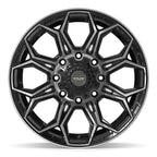 4PLAY 4P83 20x9 8x180 0et Gloss Black Brushed with Tinted Clear Wheel - View 2