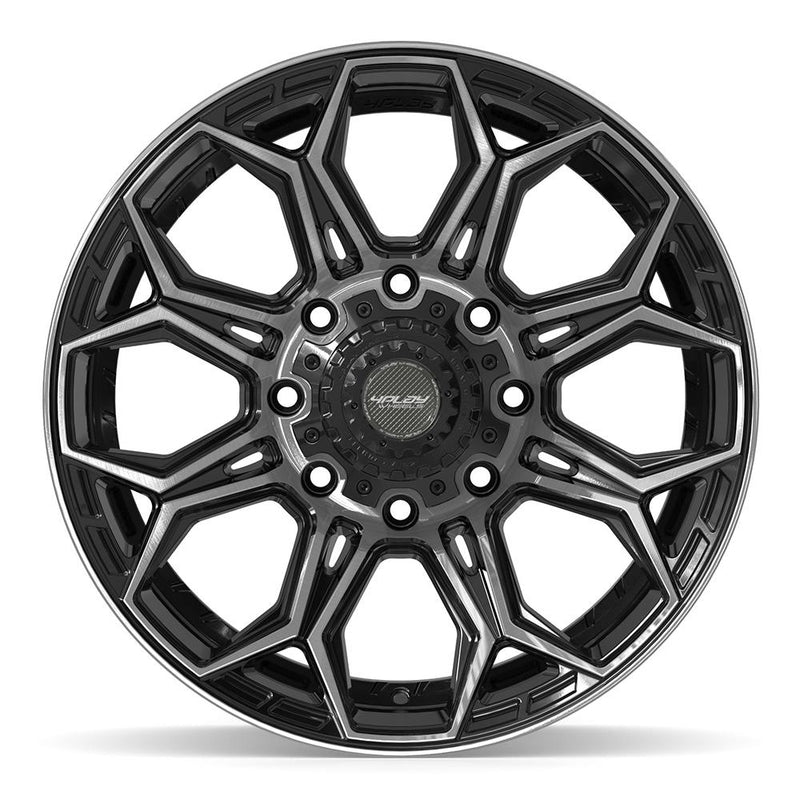 4PLAY 4P83 20x9 8x180 0et Gloss Black Brushed with Tinted Clear Wheel - View 2