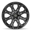 4PLAY 4P83 20x10 6x135 + 6x139.7 -18et Gloss Black Brushed with Tinted Clear Wheel - View 2