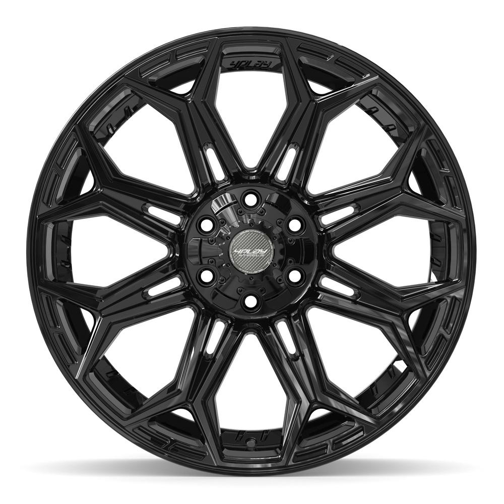 4PLAY 4P83 22x9 6x135 + 6x139.7 12et Gloss Black Wheel - View 2