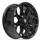 4PLAY 4P83 22x9 6x135 + 6x139.7 12et Gloss Black Wheel - View 3
