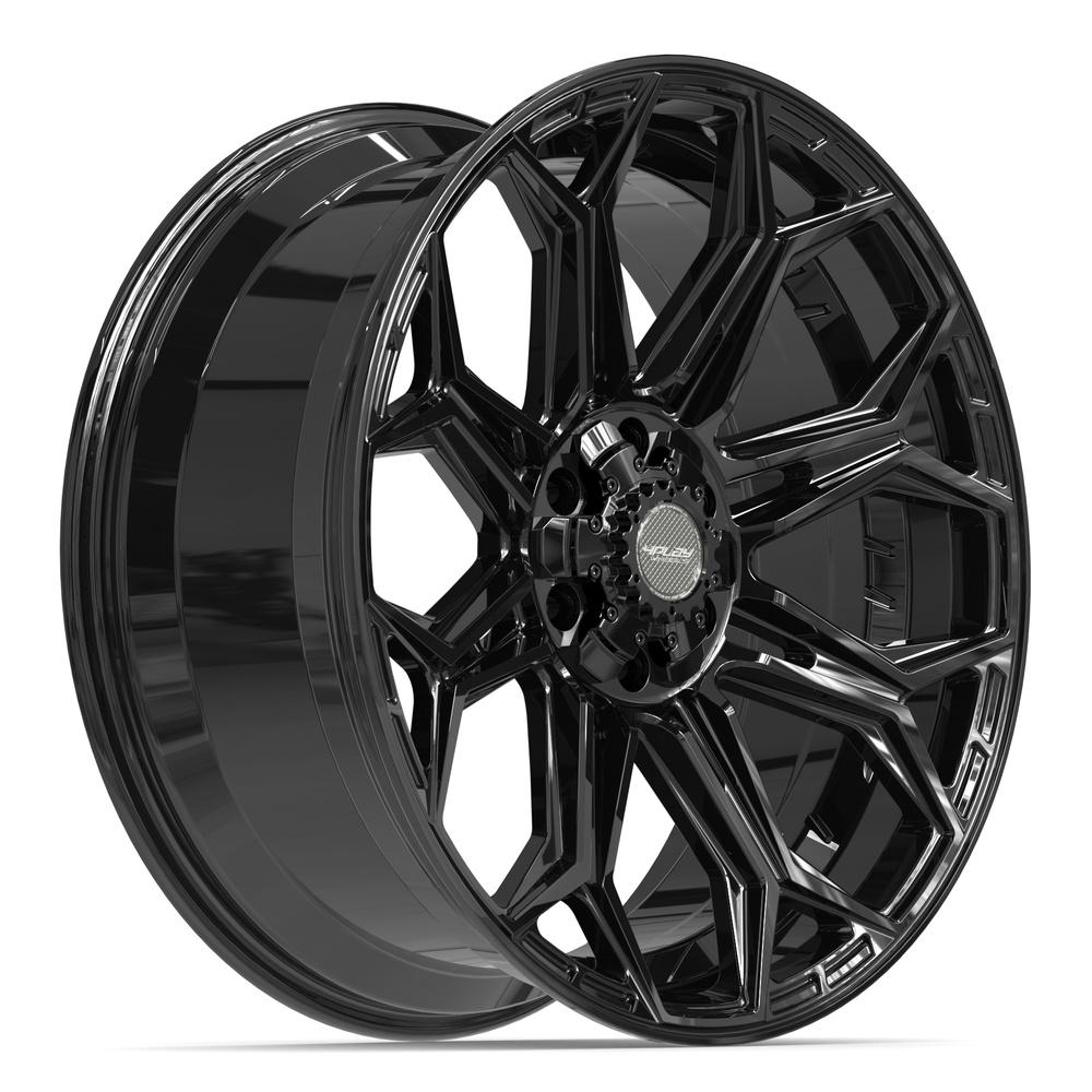 4PLAY 4P83 22x9 6x135 + 6x139.7 12et Gloss Black Wheel - View 3