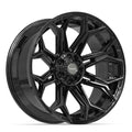 4PLAY 4P83 22x10 6x135 + 6x139.7 -18et Gloss Black Wheel