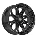4PLAY 4P83 22x10 6x135 + 6x139.7 -18et Gloss Black Wheel