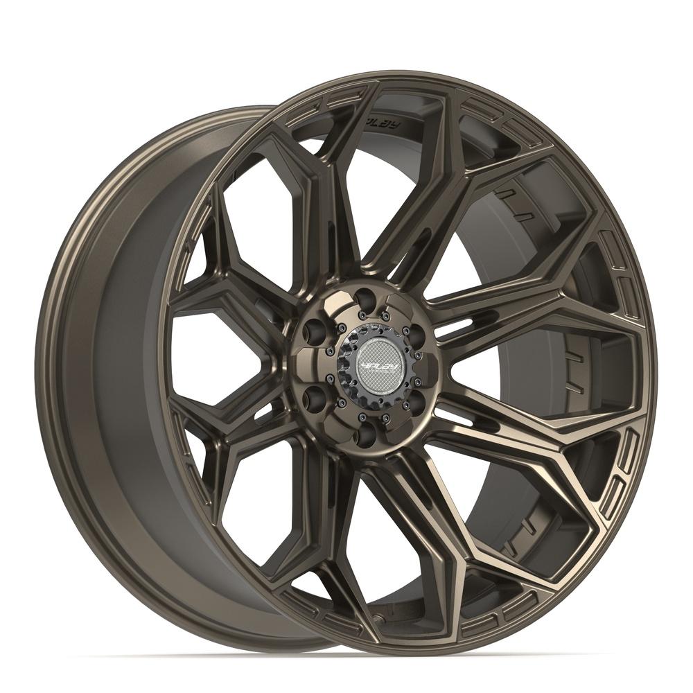 4PLAY 4P83 22x10 6x135 + 6x139.7 -18et Satin Bronze Wheel