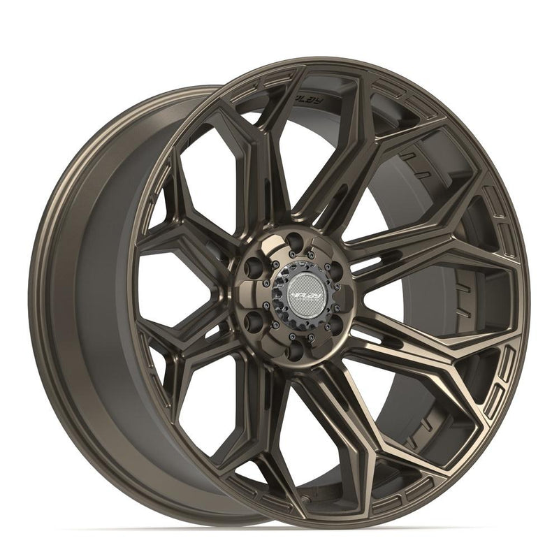 4PLAY 4P83 22x10 6x135 + 6x139.7 -18et Satin Bronze Wheel