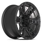 4PLAY 4PS20 17x9 6x135 + 6x139.7 18et Satin Black Wheel - View 3