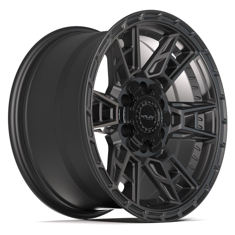 4PLAY 4PS20 17x9 6x135 + 6x139.7 18et Satin Black Wheel - View 3