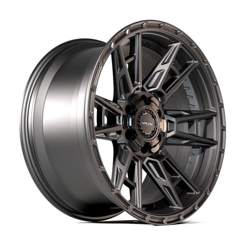 4PLAY 4PS20 18x8 5x108 + 5x110 38et Satin Black Wheel