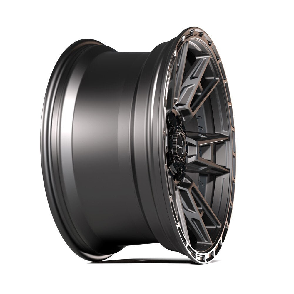 4PLAY 4PS20 18x8 5x108 + 5x110 38et Satin Black Wheel - View 3