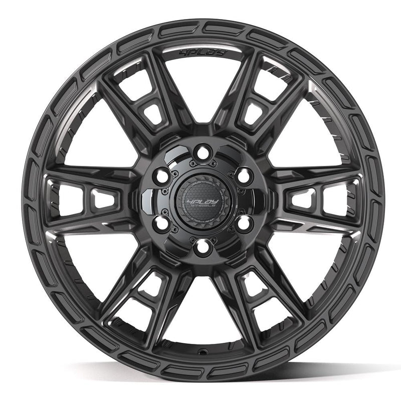4PLAY 4PS20 18x9 6x135 + 6x139.7 18et Satin Black Wheel - View 2