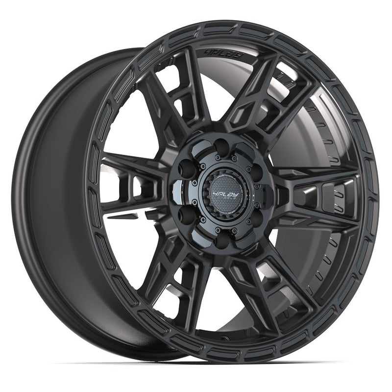 4PLAY 4PS20 18x9 6x135 + 6x139.7 18et Satin Black Wheel