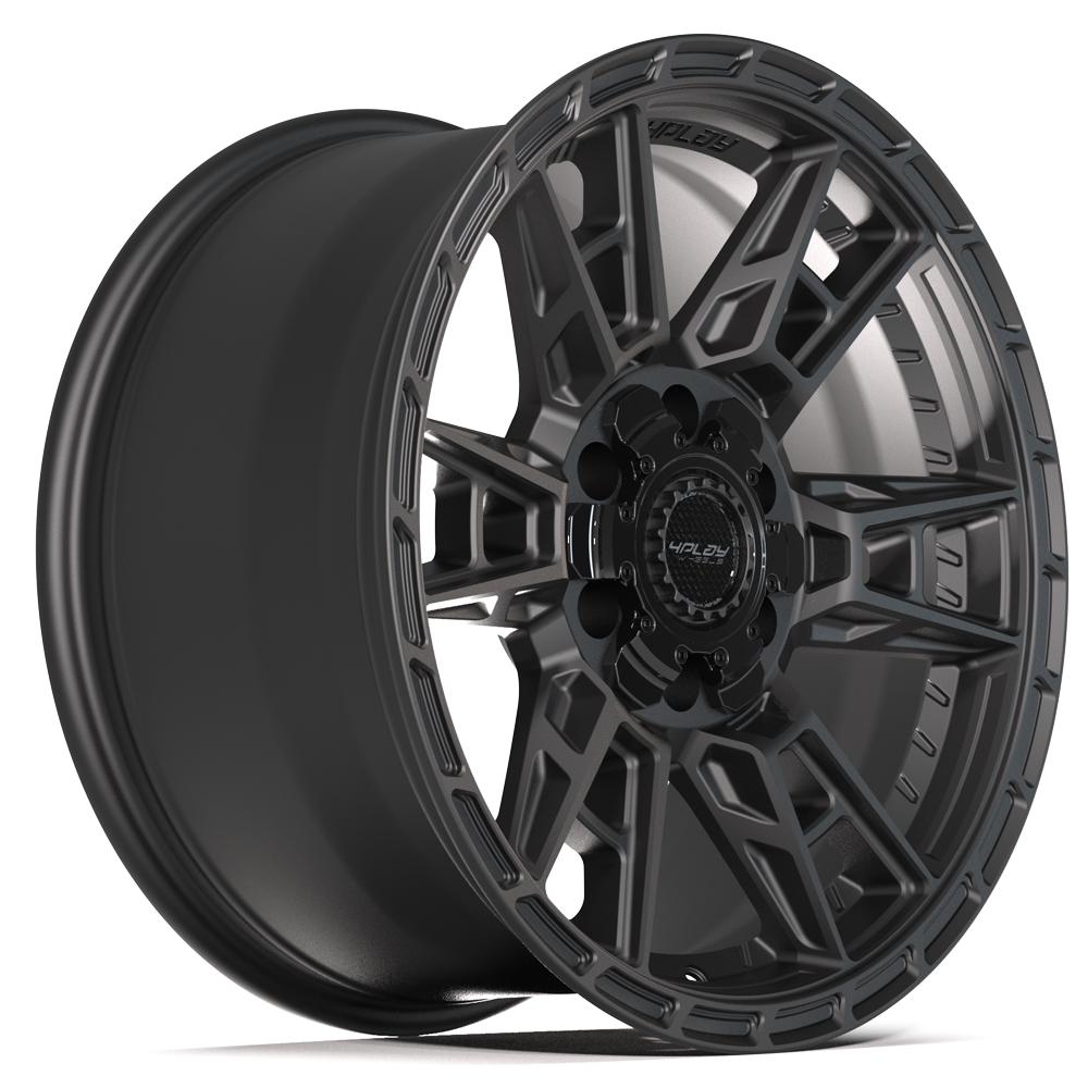 4PLAY 4PS20 18x9 6x135 + 6x139.7 18et Satin Black Wheel - View 3