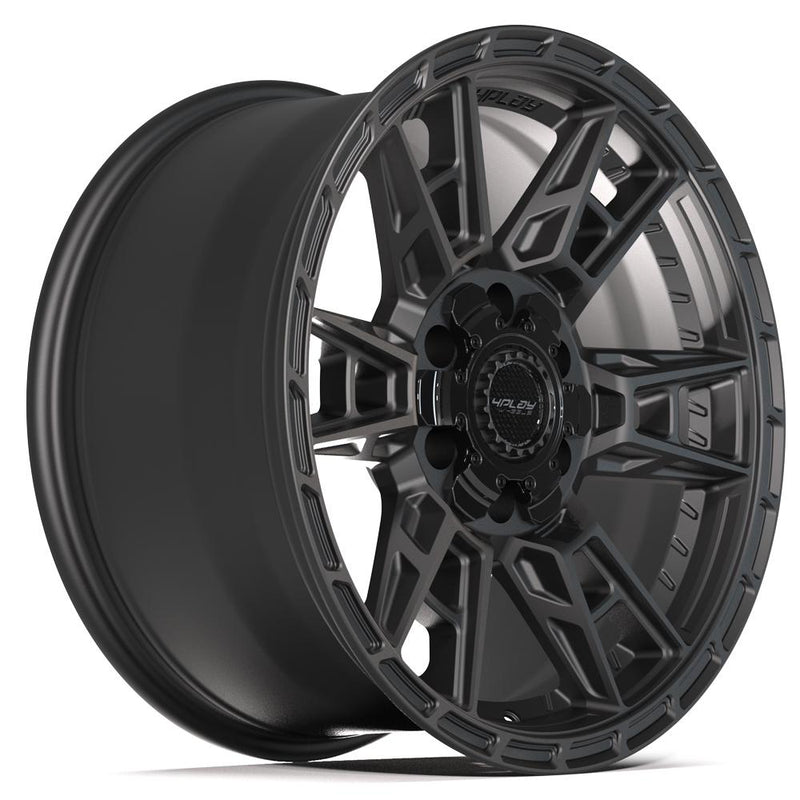 4PLAY 4PS20 18x9 6x135 + 6x139.7 18et Satin Black Wheel - View 3