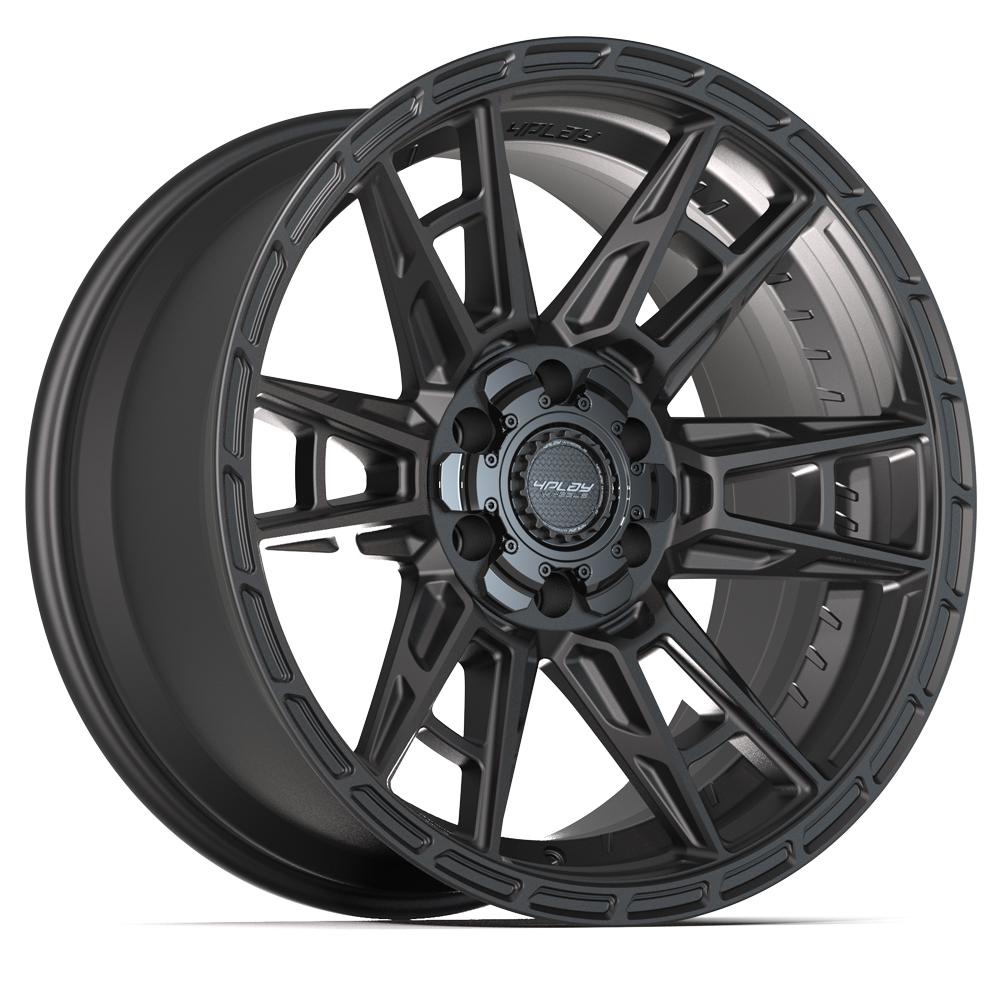 4PLAY 4PS20 20x9 6x135 + 6x139.7 18et Satin Black Wheel