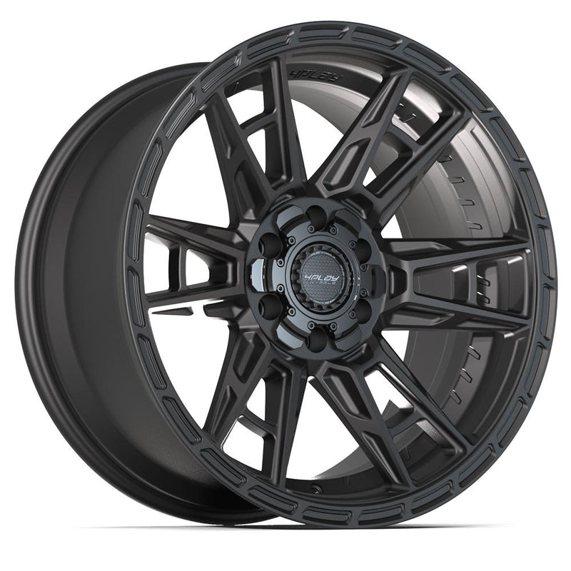 4PLAY 4PS20 20x9 6x135 + 6x139.7 18et Satin Black Wheel