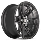 4PLAY 4PS20 20x9 6x135 + 6x139.7 18et Satin Black Wheel - View 3
