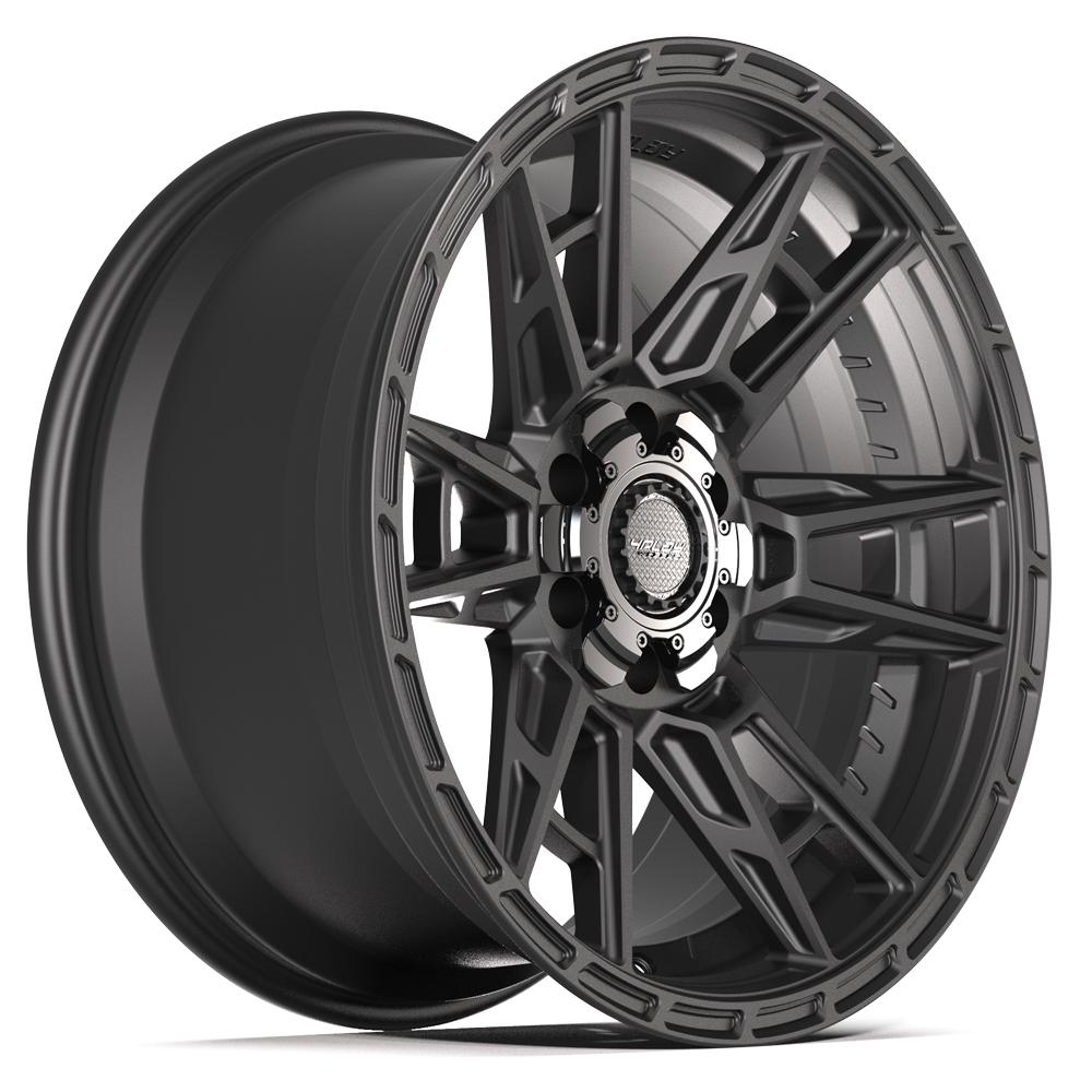 4PLAY 4PS20 20x9 6x135 + 6x139.7 18et Satin Black Wheel - View 3