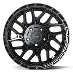 4PLAY 4PS28 17x9 5x127 + 5x139.7 -6et Gloss Black Brushed with Tinted Clear Wheel - View 2