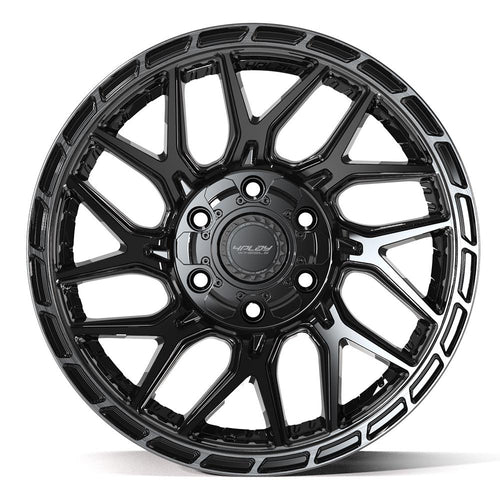 4PLAY 4PS28 18x9 6x135 + 6x139.7 18et Gloss Black Brushed with Tinted Clear Wheel - View 2