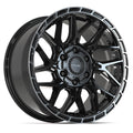 4PLAY 4PS28 18x9 6x135 + 6x139.7 18et Gloss Black Brushed with Tinted Clear Wheel