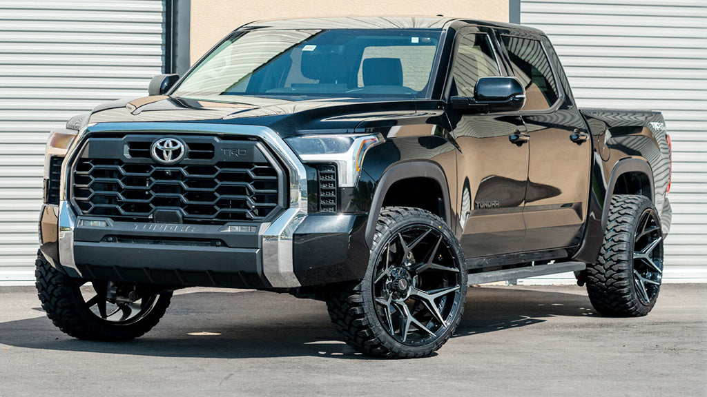4PLAY 4P06 20x10 5x127 + 5x139.7 -18et Gloss Black Brushed with Tinted Clear Wheel