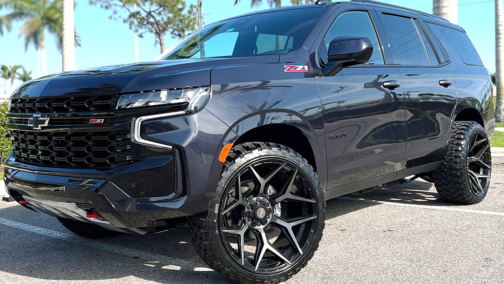 4PLAY 4P06 20x10 5x127 + 5x139.7 -18et Gloss Black Brushed with Tinted Clear Wheel
